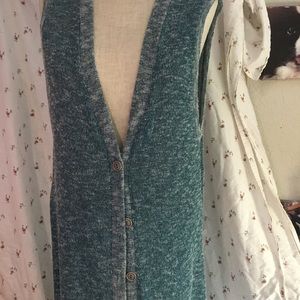 Teal polyester tunic size large